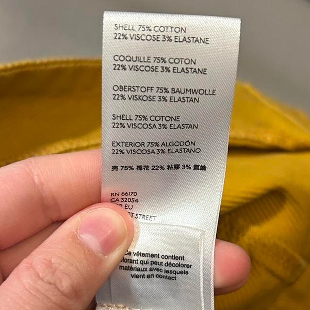 Anthropologie Nora Flounce Sleeved Trucker Jacket in Mustard - S - Picture 8 of 15